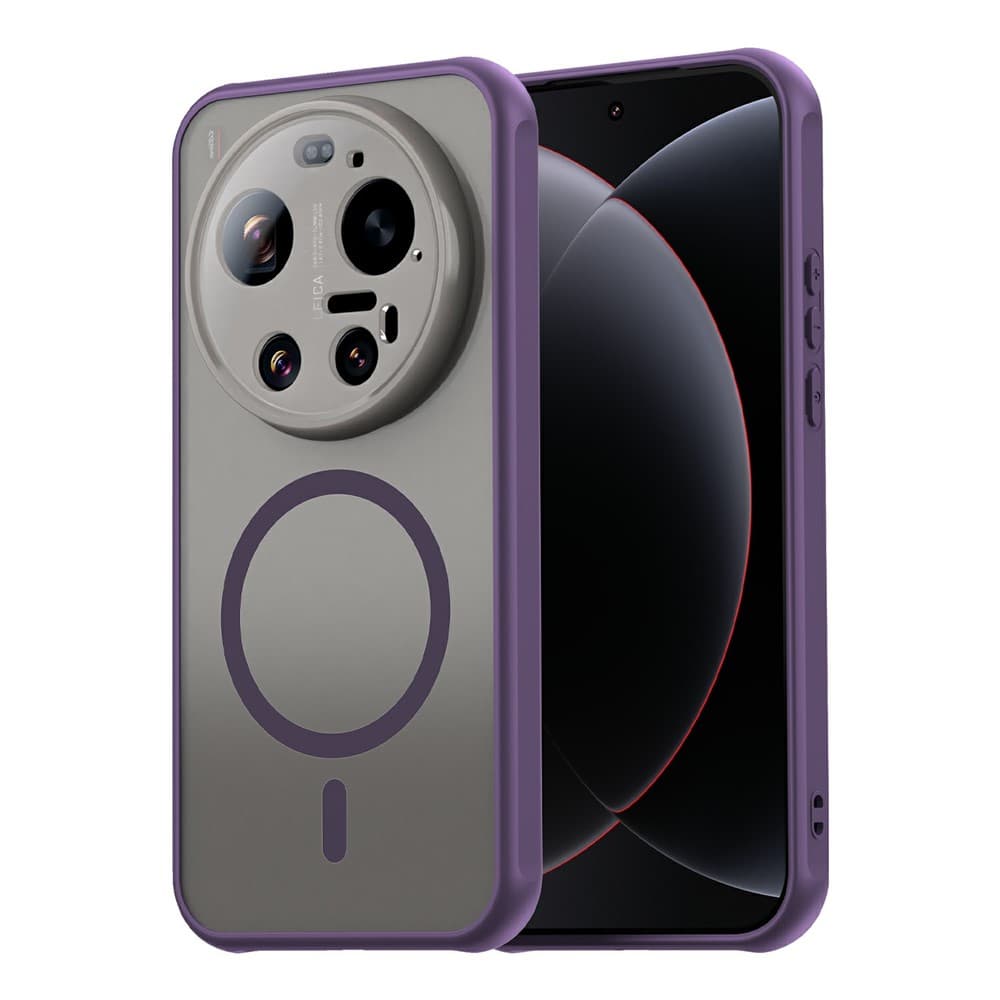 Husa MagFrost Pro » Xiaomi 17 Ultra, Matte MagSafe, Frosted frame, Purple
