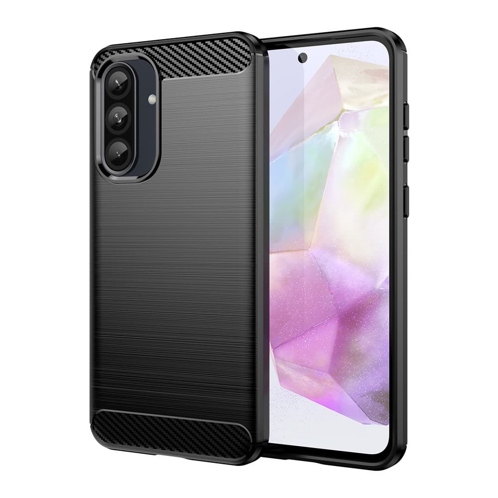 Husa Brush » Samsung A27, TPU, Metall Look, Black 1