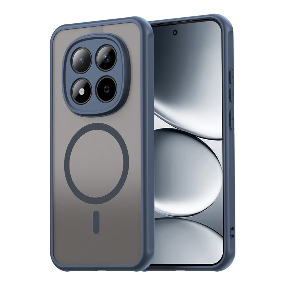 Husa MagFrost Pro » Xiaomi Redmi Note 15 Pro 5G, Matte MagSafe, Frosted frame, Navy Blue 1