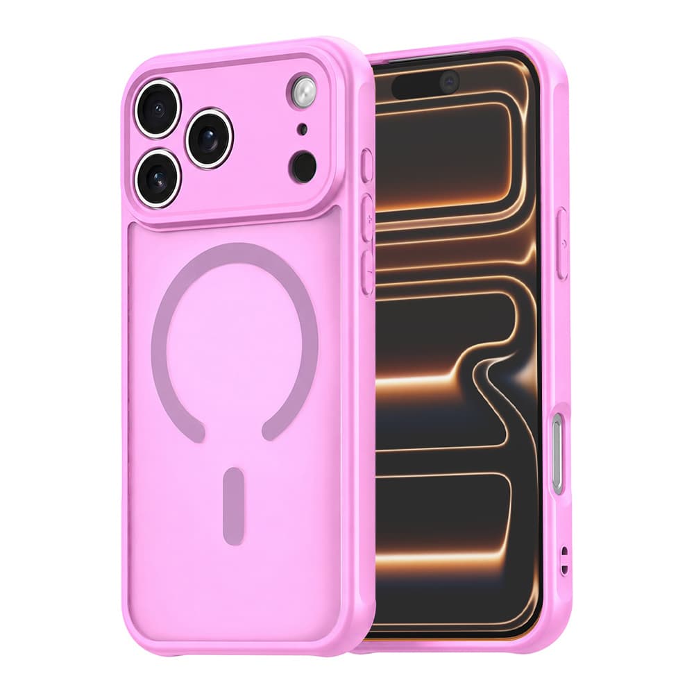 Husa MagFrost Pro » iPhone 14 Pro Max - Matte MagSafe, Frosted, frame Pink 1