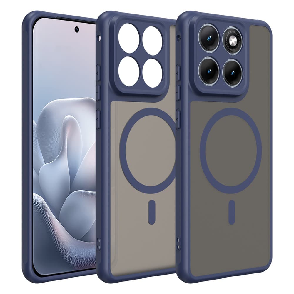 Husa MagFrost Pro » Motorola Edge 70 Fusion, Matte MagSafe, Frosted frame, Navy Blue 1