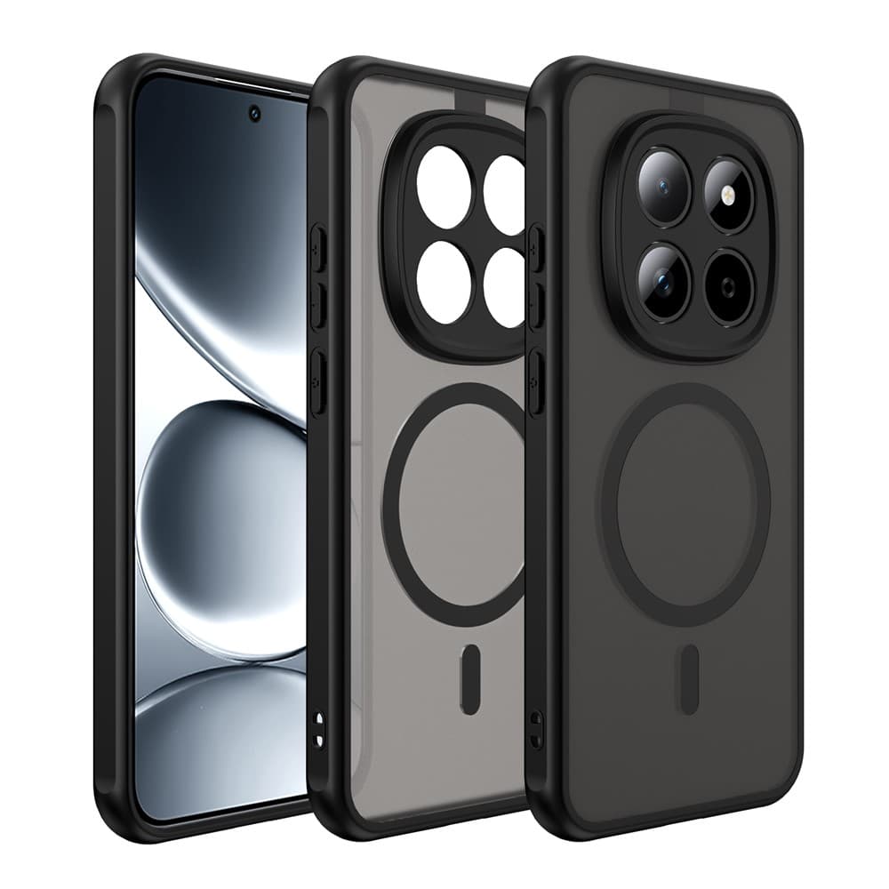 Husa MagFrost Pro » Xiaomi Redmi Note 15 Pro 5G, Matte MagSafe, Frosted frame, Black 1