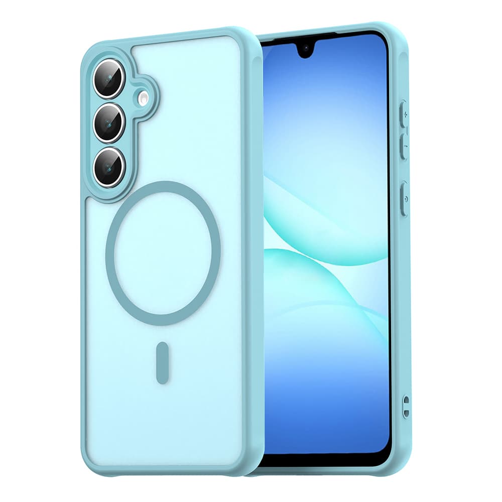 Husa MagFrost Pro » Samsung A55, Matte MagSafe, Frosted frame, Green 1