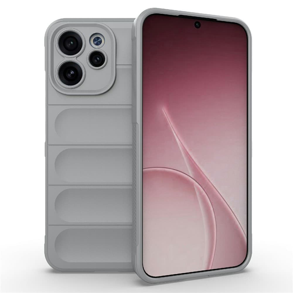 Husa Wave » Oppo Reno 15F, Grip Anti-Shock, TPU, Smoke Grey 1