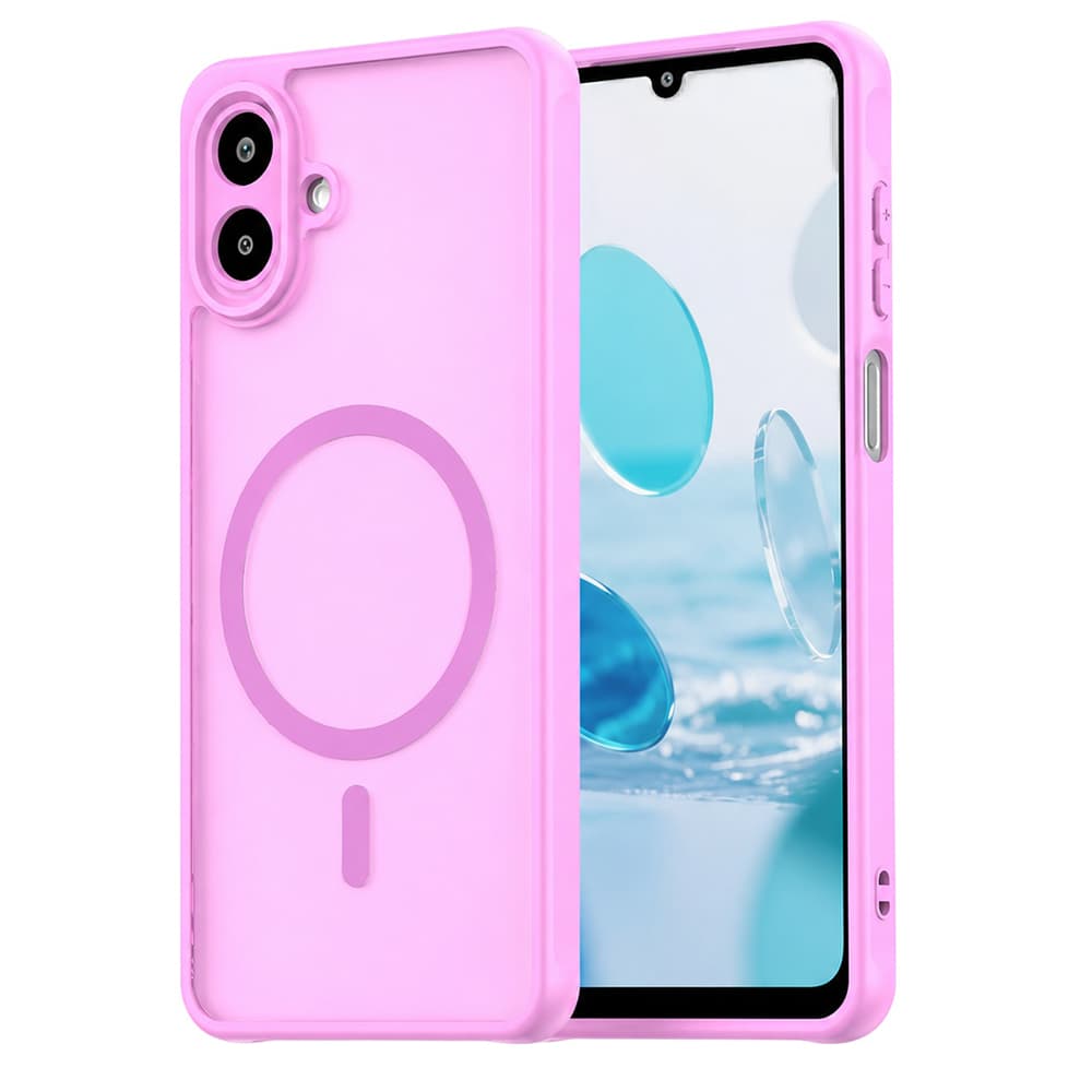 Husa MagFrost Pro » Samsung Galaxy A07 - Matte MagSafe, Frosted, frame Pink 1