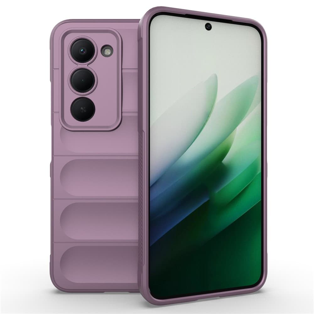 Husa Wave » Xiaomi Redmi Note 15 5G, Grip Microfiber, ShockProof, Light Purple 1
