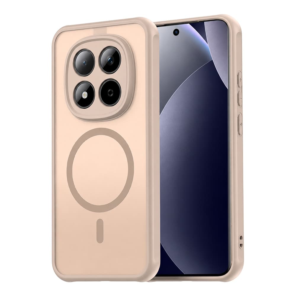 Husa MagFrost Pro » Xiaomi Redmi Note 15 Pro 5G, Matte MagSafe, Frosted frame, Gold 1