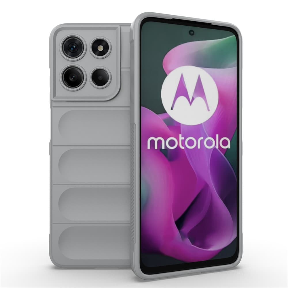 Husa Wave » Motorola Moto G17 Power, Grip Anti-Shock, TPU, Smoke Grey 1