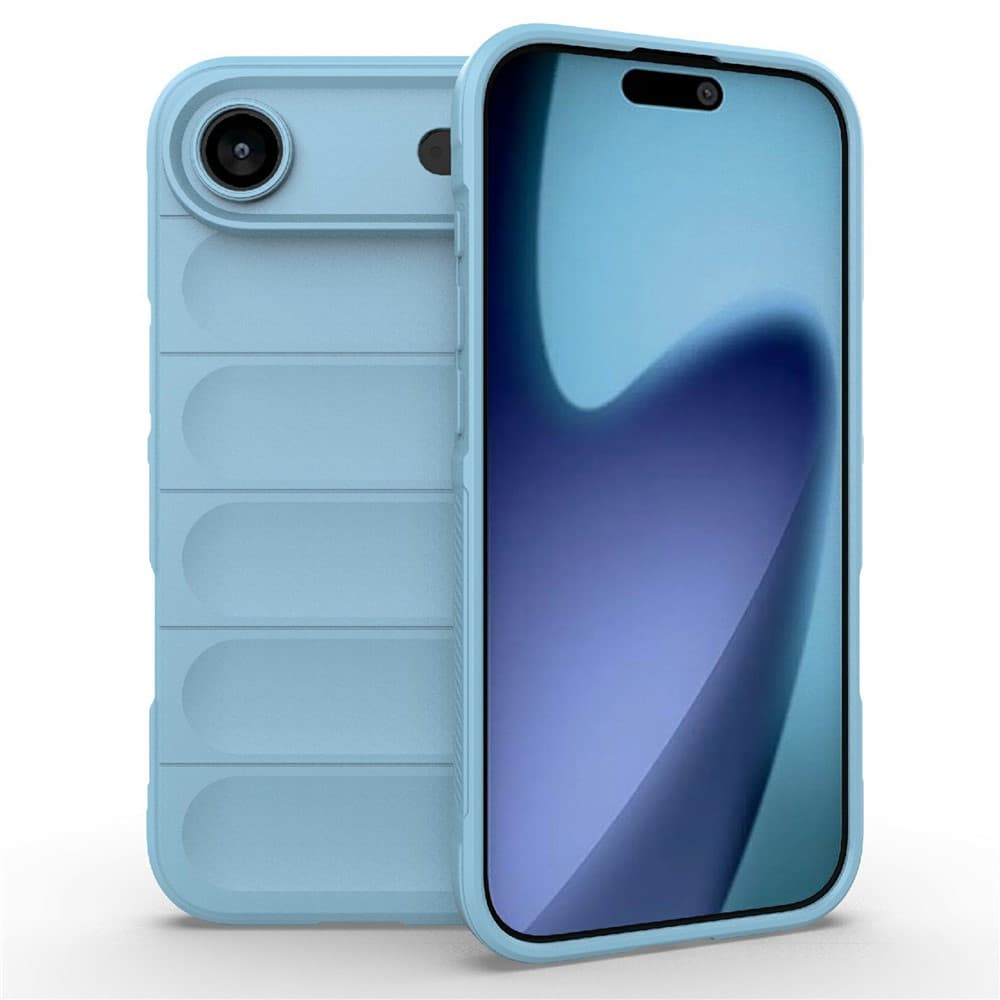 Husa Wave » iPhone 17 Air, Grip Microfiber, ShockProof, Baby Blue 1