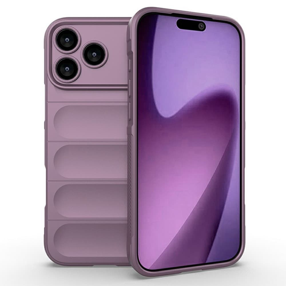 Husa Wave » iPhone 17 Pro Max, Grip Microfiber, ShockProof, Light Purple 1