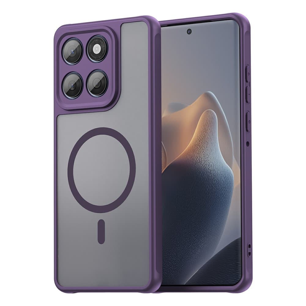 Husa MagFrost Pro » Motorola Edge 60 Fusion, Matte MagSafe, Frosted frame, Purple 1