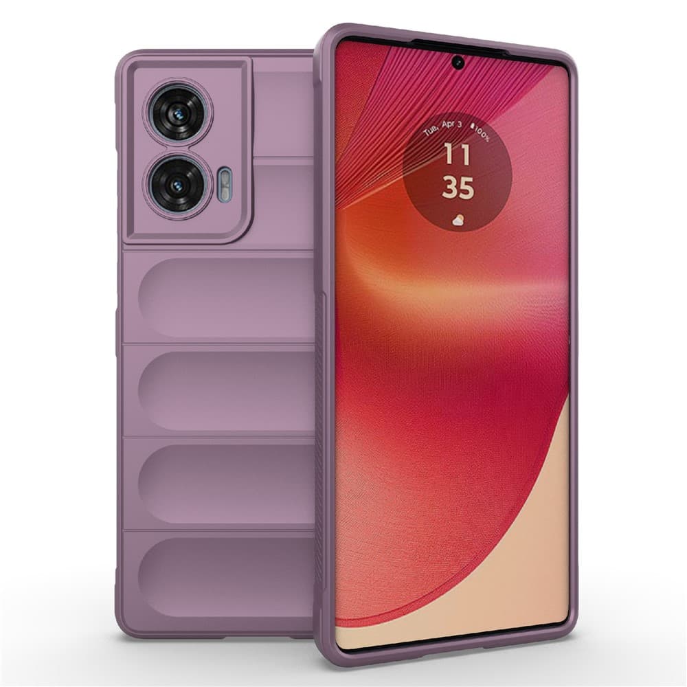 Husa Wave » Motorola Edge 50 Fusion, Grip Anti-Shock, TPU, Light Purple