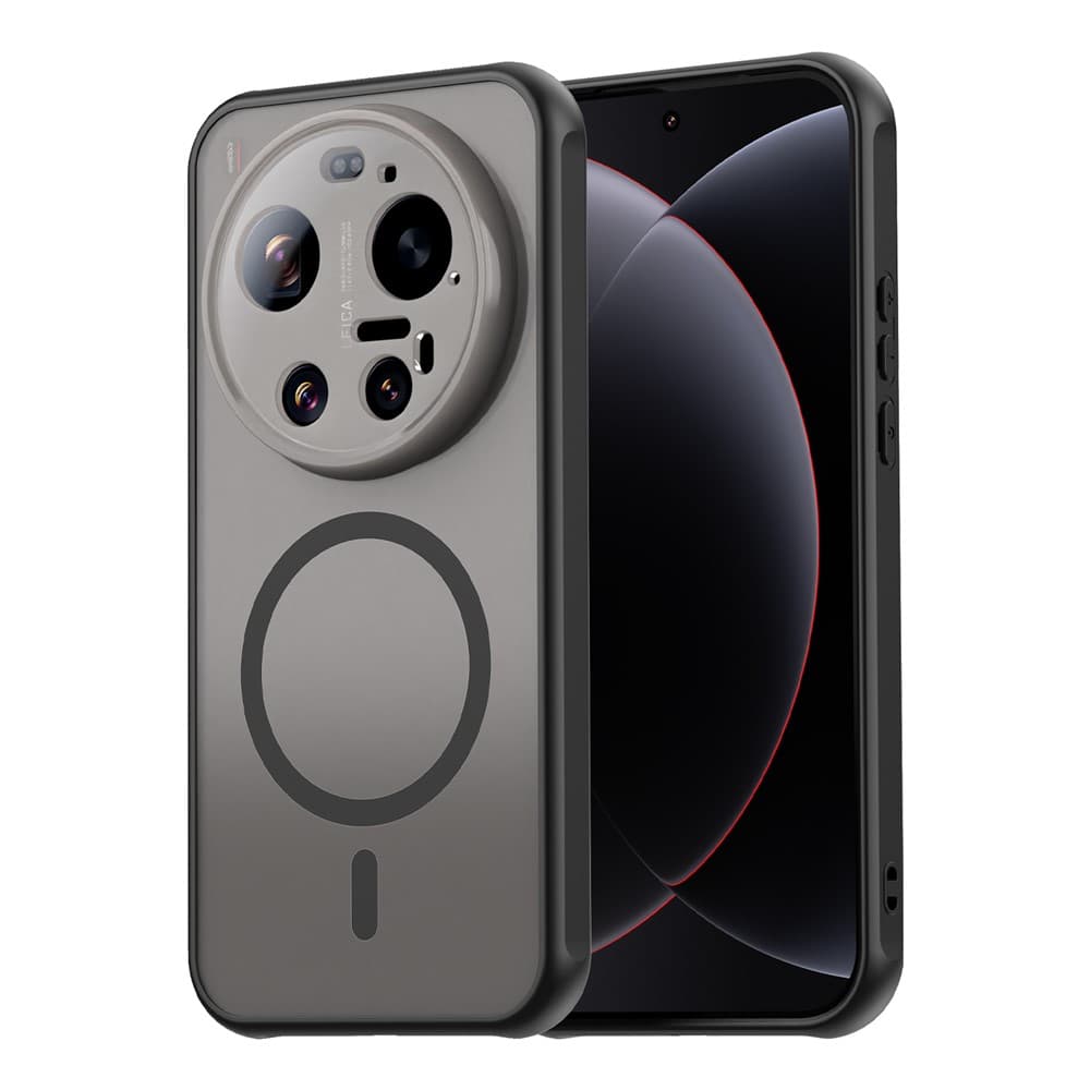 Husa MagFrost Pro » Xiaomi 17 Ultra, Matte MagSafe, Frosted frame, Black