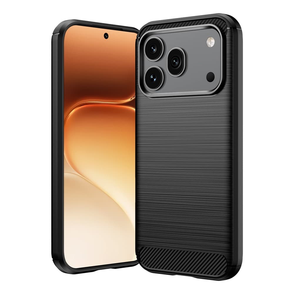 Husa Brush » Honor 600, TPU, Metall Look, Black 1