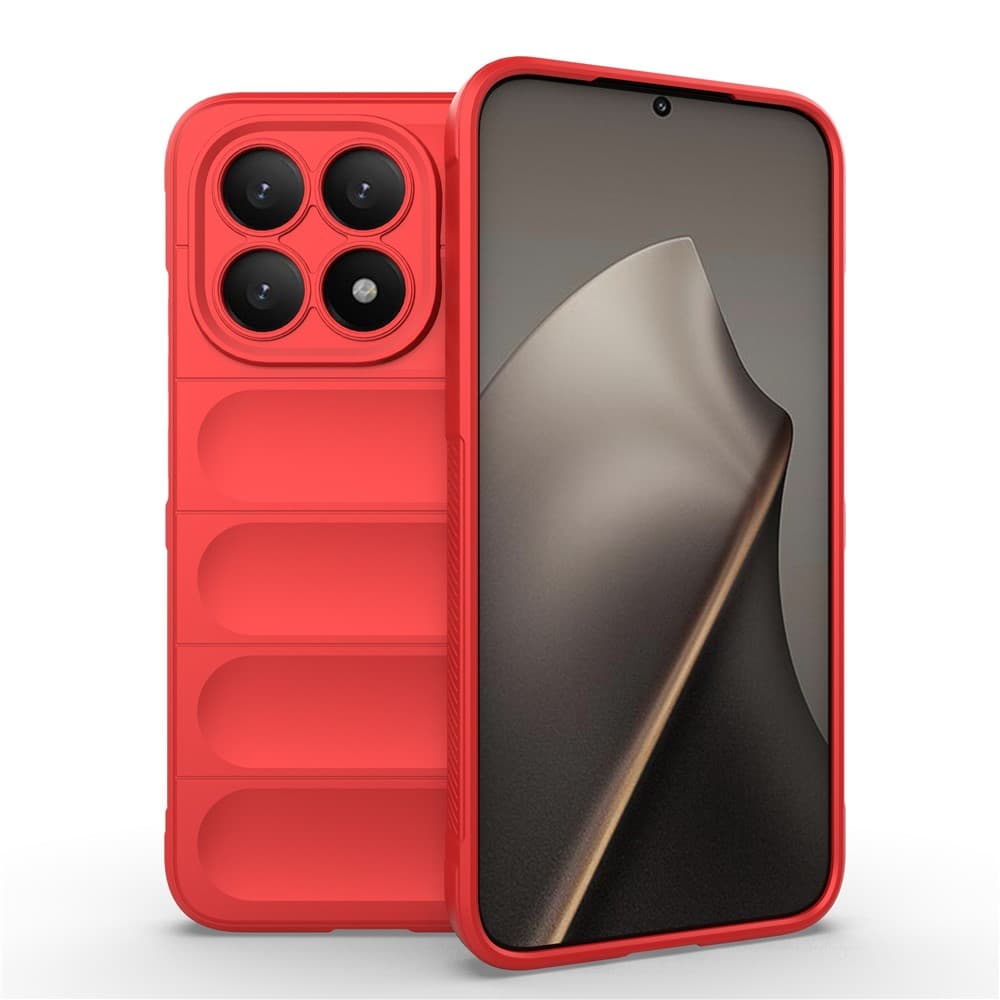 Husa Wave » Xiaomi 15T, Grip Anti-Shock, TPU, Pure Red 1