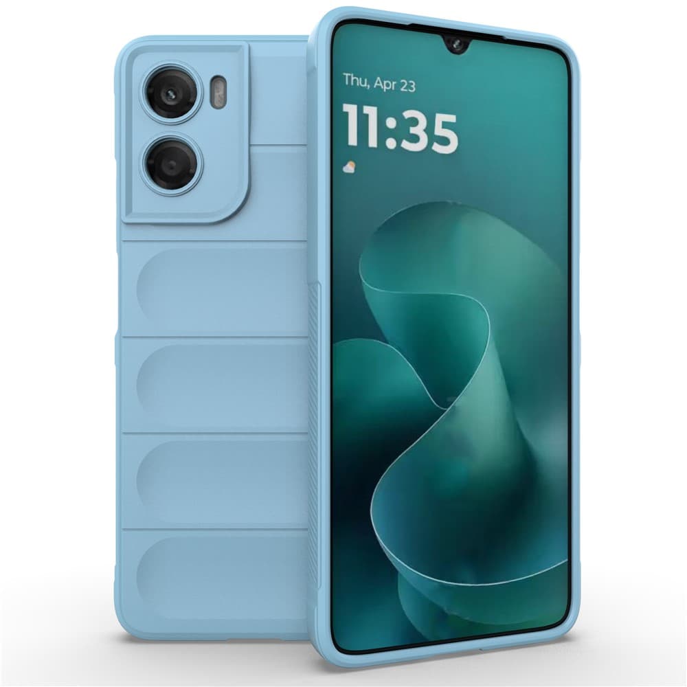 Husa Wave » Motorola Moto G06, Grip Anti-Shock, TPU, Baby Blue