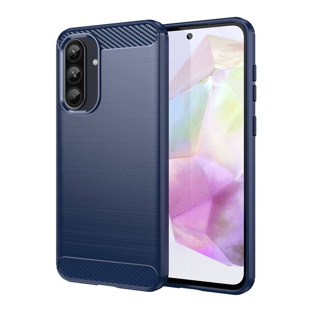 Husa Brush » Samsung A27, TPU, Metall Look, Blue 1