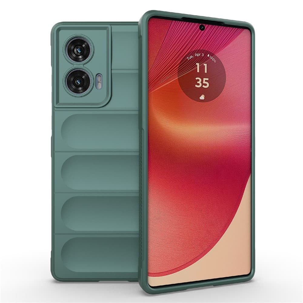 Husa Wave » Motorola Edge 50 Fusion, Grip Anti-Shock, TPU, Deep Green