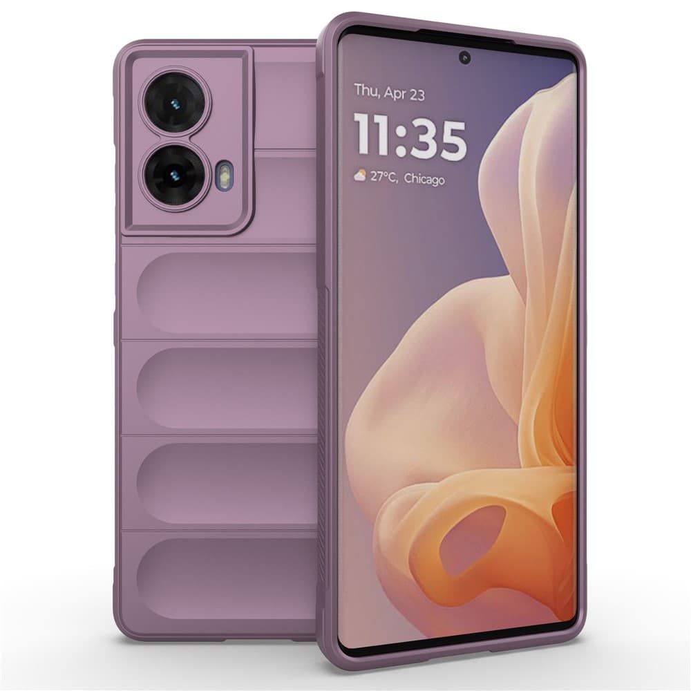 Husa Wave » Motorola Edge 50 Neo, Grip Anti-Shock, TPU, Light Purple 1