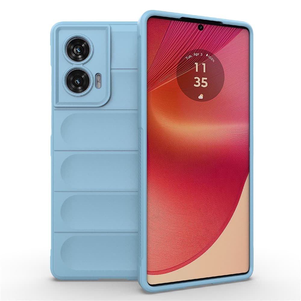 Husa Wave » Motorola Edge 50 Fusion, Grip Anti-Shock, TPU, Baby Blue 1