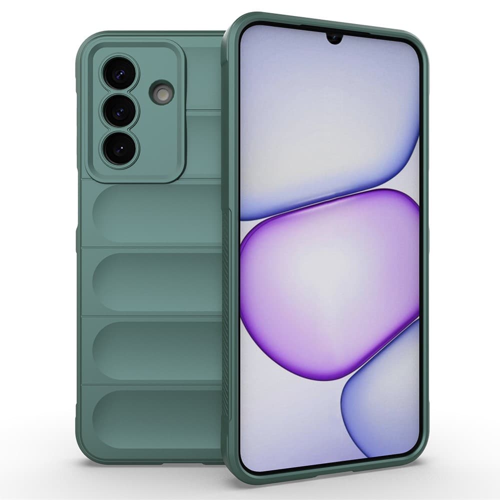 Husa Wave » Samsung Galaxy A27, Grip Microfiber, ShockProof, Deep Green 1