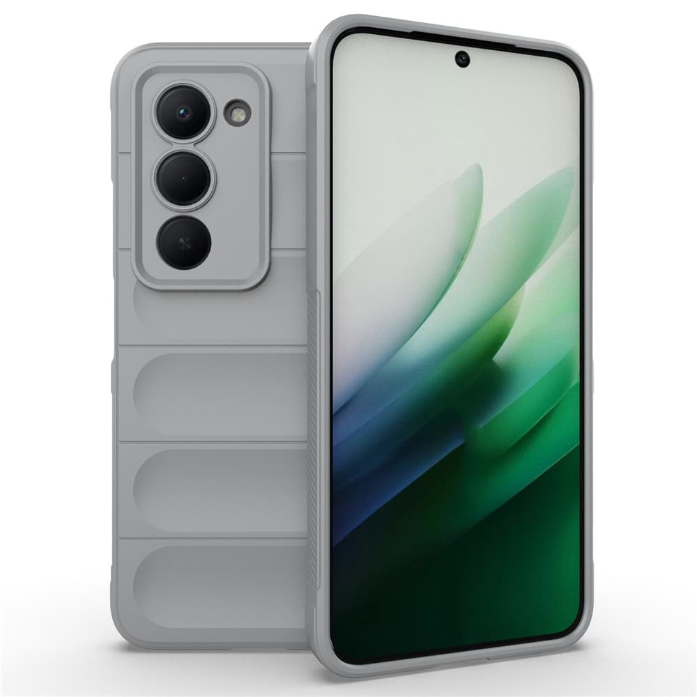 Husa Wave » Xiaomi Redmi Note 15 5G, Grip Microfiber, ShockProof, Smoke Grey 1