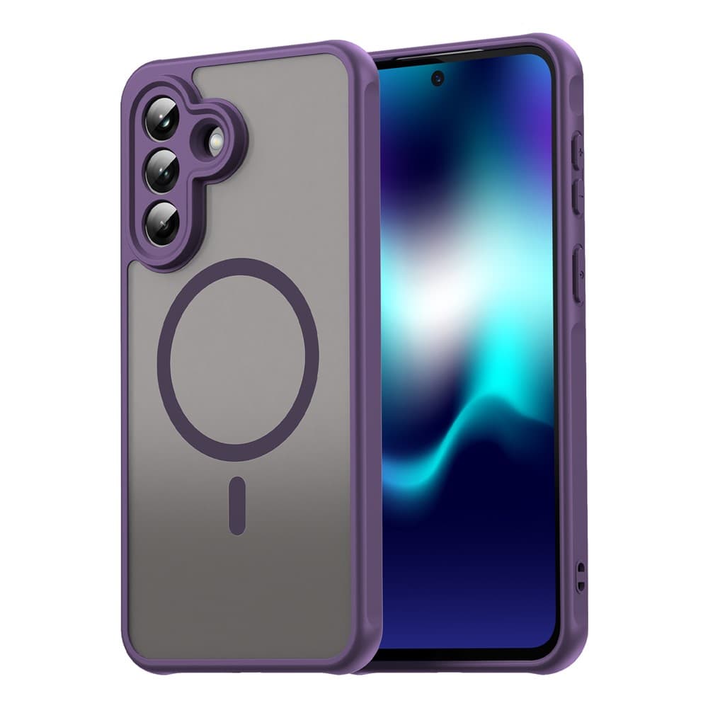 Husa MagFrost Pro » Samsung Galaxy A27 - Matte MagSafe, Frosted, frame Purple 1