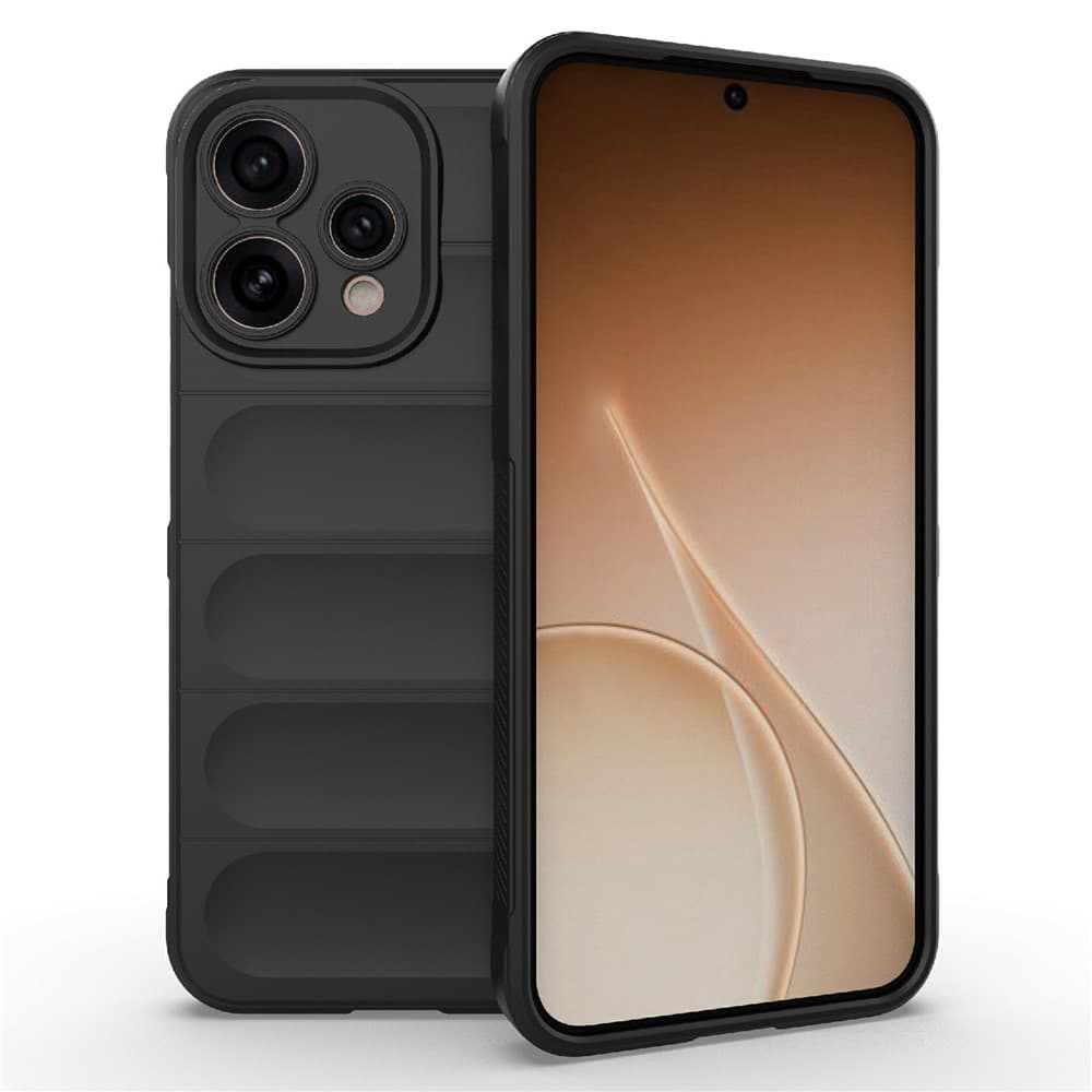 Husa Wave » Oppo A6 Pro 5G, Grip Anti-Shock, TPU, Night Black 1