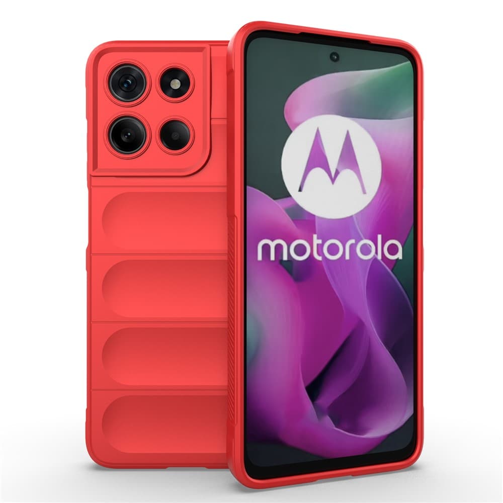 Husa Wave » Motorola Moto G17 Power, Grip Anti-Shock, TPU, Pure Red 1