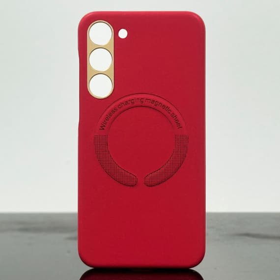 Husa Kraft » Samsung S23 (S911), cu MagSafe, Eco-Leather, Red 1