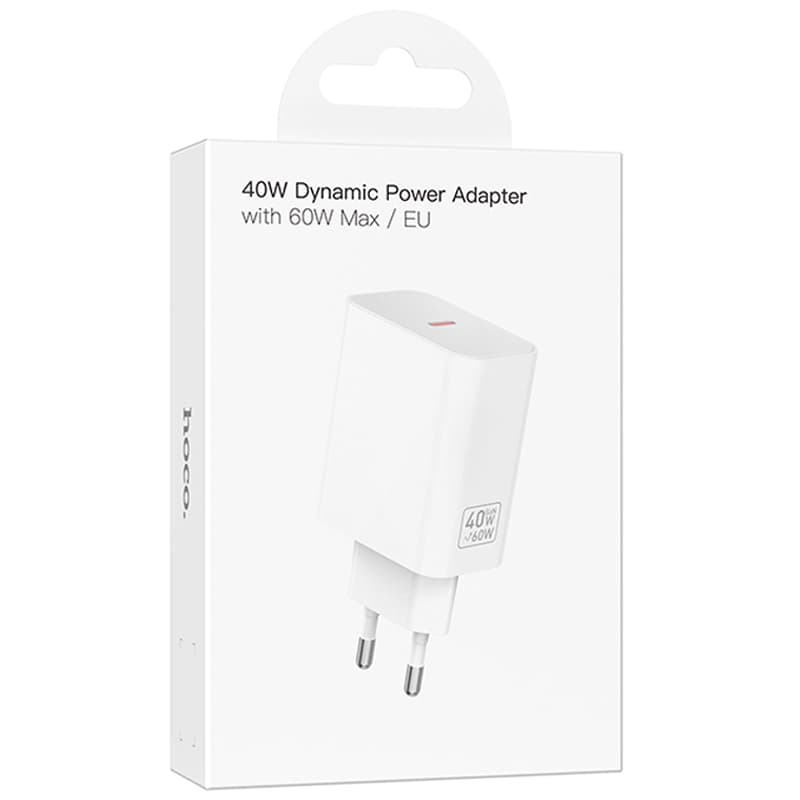 Hoco (C162A) - Incarcatoare Priz, USB-C, 40W, FastCharger, White 1