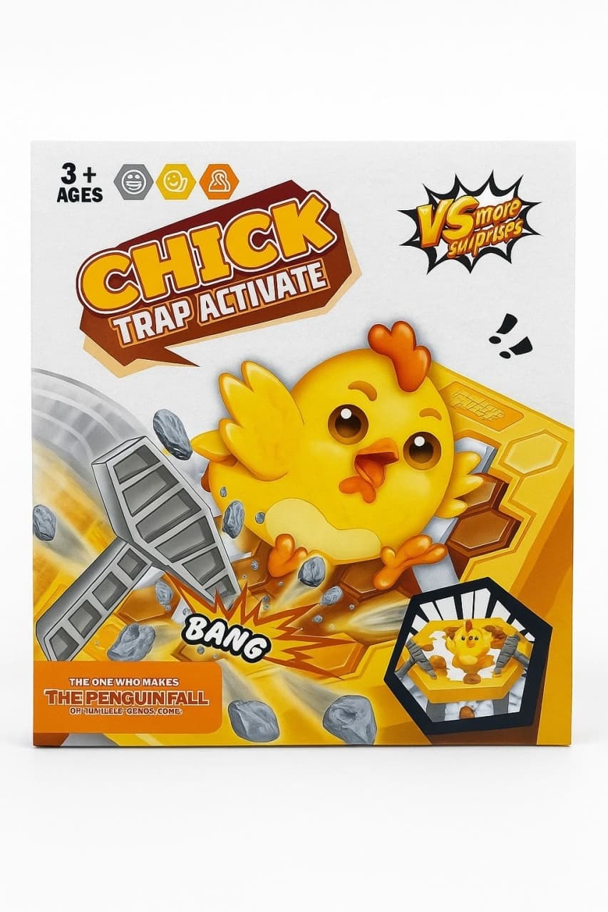 Joc Interactiv cu Puisor , Chick Trap Activate , Joc de Indemanare pentru Copii, 22x20cm