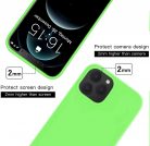 Husa Samsung Galaxy S20 Luxury Silicone, catifea in interior, protectie camere, verde neon