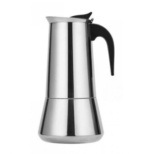 Cafetiera, espresso maker, otel inoxidabil, 600 ml, 12 cesti