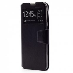   Husa cu fereastra pentru Samsung Galaxy A72, inchidere magnetica, neagra