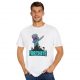 Tricou personalizat alb, copii/adulti, design Marshmello Fortnite, modal, diverse marimi