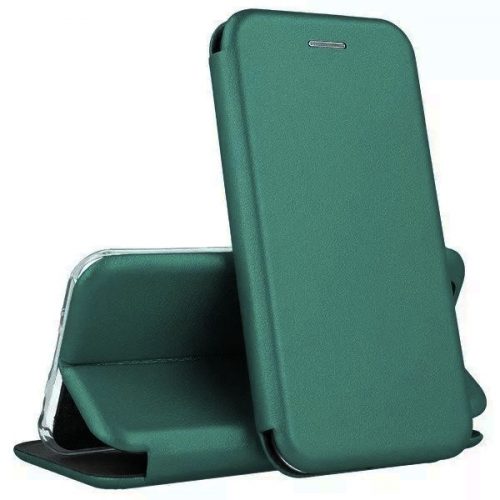 Husa protectie Motorola Moto E13, Prestige Book, inchidere magnetica, verde