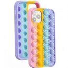 Husa antistres Pop It! pentru Apple iPhone 13, multicolora