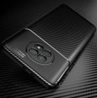 Husa Xiaomi Redmi Note 9T / Redmi Note 9 5G, Carbon Fiber, aspect carbon, protectie camere, neagra