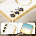 Husa Samsung Galaxy A55 5G, Electroplating Magsafe TPU, protectie camera, neagra