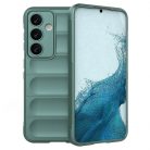 Husa Samsung Galaxy A25, Wave Silicone, protectie camera, catifea in interior, deep green