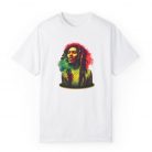 Tricou personalizat alb, copii/adulti, design Bob Marley, modal, diverse marimi