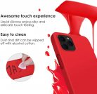 Husa Oppo A54 4G Luxury Silicone, catifea in interior, protectie camere, rosu