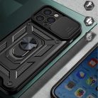 Husa Apple iPhone 16 Pro Max, Camshield Armor, inel sustinere, protectie camera, argintie