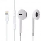 Casti audio cu microfon, conector Lightning pentru iPhone/iPad, albe