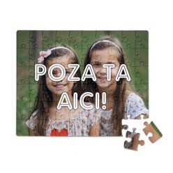   Puzzle personalizat cu poza ta, A4, 70 piese, cadru cartonat inclus