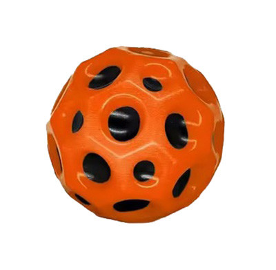 Minge saltareata Super Space Ball / Bouncy Ball, 7 cm, portocalie