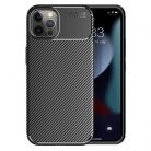 Husa Carbon Fiber pentru Apple iPhone 15 Plus, aspect carbon, neagra