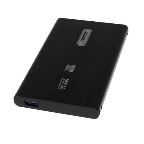 Carcasa rack extern Andowl QY-S3.0, USB 3.0, compatibil 2.5 inch HDD, 5 Gbit/s, aluminiu, cablu si husa Incluse