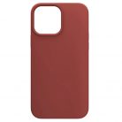 Husa Apple iPhone 13 Pro Max, Luxury Silicone, catifea in interior, rosu burgundy